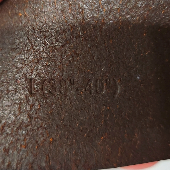 Dark brown genuine leather belt with dragon buckle men's size 38-40 - Picture 4 of 6